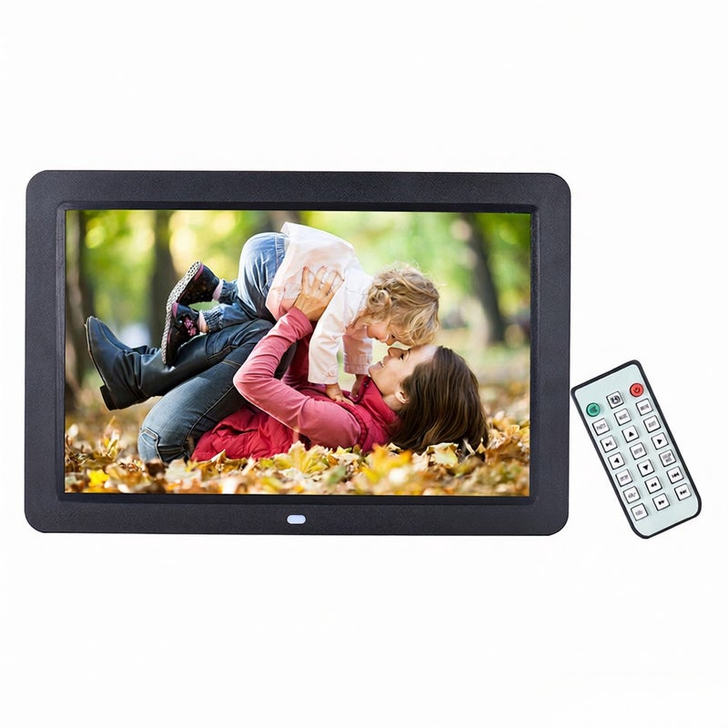 12" Wide Screen HD LED Digital Picture Frame Digital Album High Resolution 1280*800 Electronic Photo Frame with Remote Control Multiple Functions Including LED Clock Calendar MP3 MP4 Movie Player Support Multiple Languages - Image 4