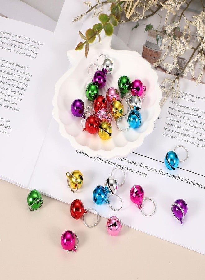 PATIKIL 24 PCS Dog Bell, Mini Cat Bell Small Pet Collar Bells Keychain Cute Bulk Metal Loud Jingle for Dog Collar Charm Pendant Necklace DIY Crafts Christmas Tree Decorations, Silver - Image 5