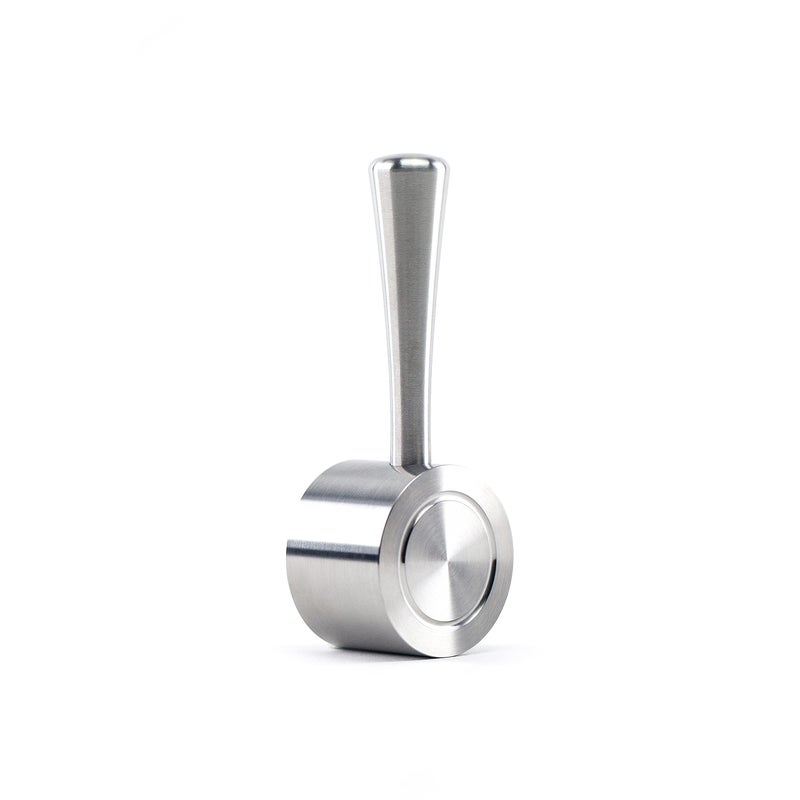 Crema Coffee Products  Replacement Steam Lever Compatible with Breville Espresso Machines  Brushed Silver  Fits the Barista Express Infuser Barista Pro