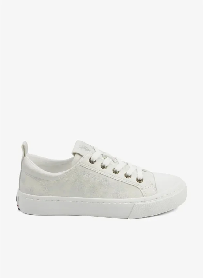 U.S. Polo Assn. U.S. Polo Assn. Women’s White Casual Sneakers | Lightweight Lace-Up Fashion Shoes | Comfortable Everyday Walking Sneakers for Women | Stylish Low-Top Trainers