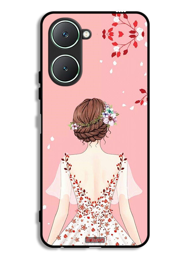 Tolwak Vivo Y18i 4G Protective Case Cover Standing Girl Art - Image 1