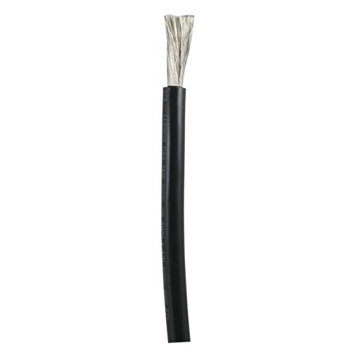 Ancor 112002 Tinned Copper Wire, 6 AWG (13mm2), Black - 25ft - Image 1