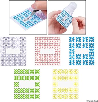 Kare Kind Kare Kind Refillable RollOn Deodorant Bottles 6Pack Empty 1 Oz 30 ml 20 Writable Stickers Twist Cap For Homemade Natural Deodorant Sunscreen Moisturizer etc  - Image 5