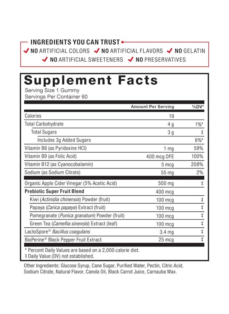 Force Factor Force Factor ProbioSlim Apple Cider Vinegar Gummies, 60 Gummies  - Image 2