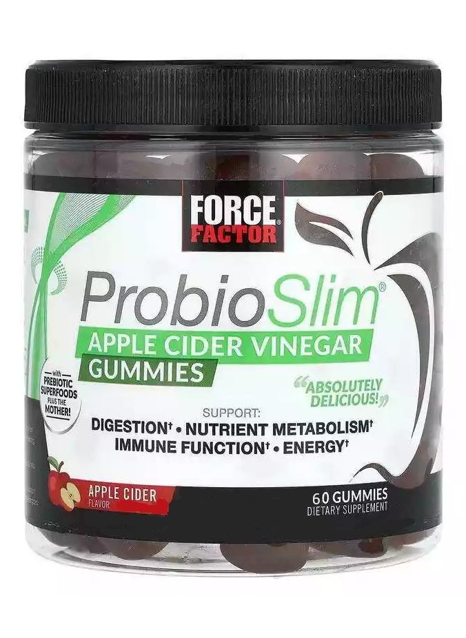 Force Factor Force Factor ProbioSlim Apple Cider Vinegar Gummies, 60 Gummies  - Image 1