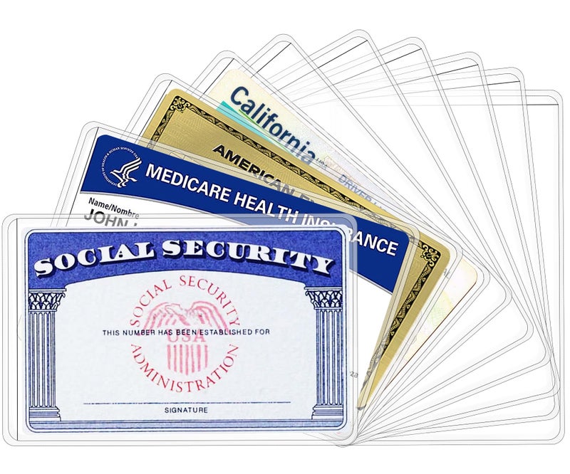 مجموعة من 6 أغطية واقية جديدة لحامل بطاقة Medicare من Glsgsb - Image 1