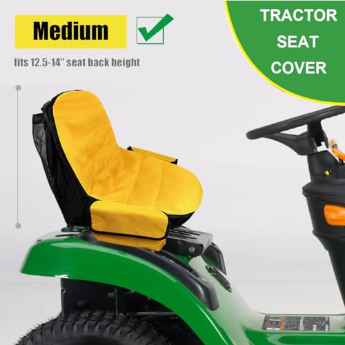 BeadChica AntiSlip Mower Seat Cover for John Deere Cub Cadet Riding Lawn Mower Seat Weatherproof Tractor Seat Cover with Pouch 600D Heavy Duty Medium - Image 3