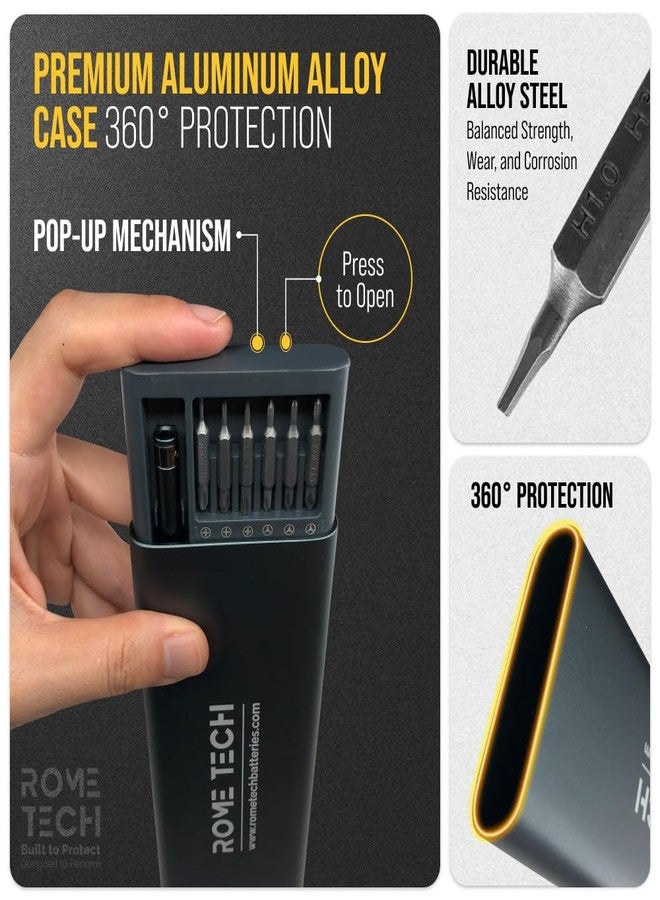 ROME TECH Small Screwdriver Set 49-in-1 Compatible with Laptop, Phone, PC, MacBook, Tablet, Computer, PS5, PS4, Xbox, Watch - Pocket Screwdriver - Image 5