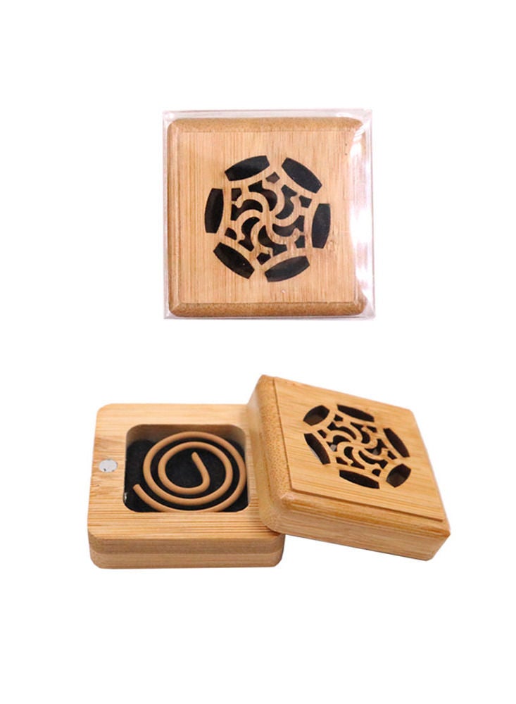 Bosidin Bakhoor Bosidin- Mini Incense Burner Gift Set Square with 1 coil – A54S - Image 1