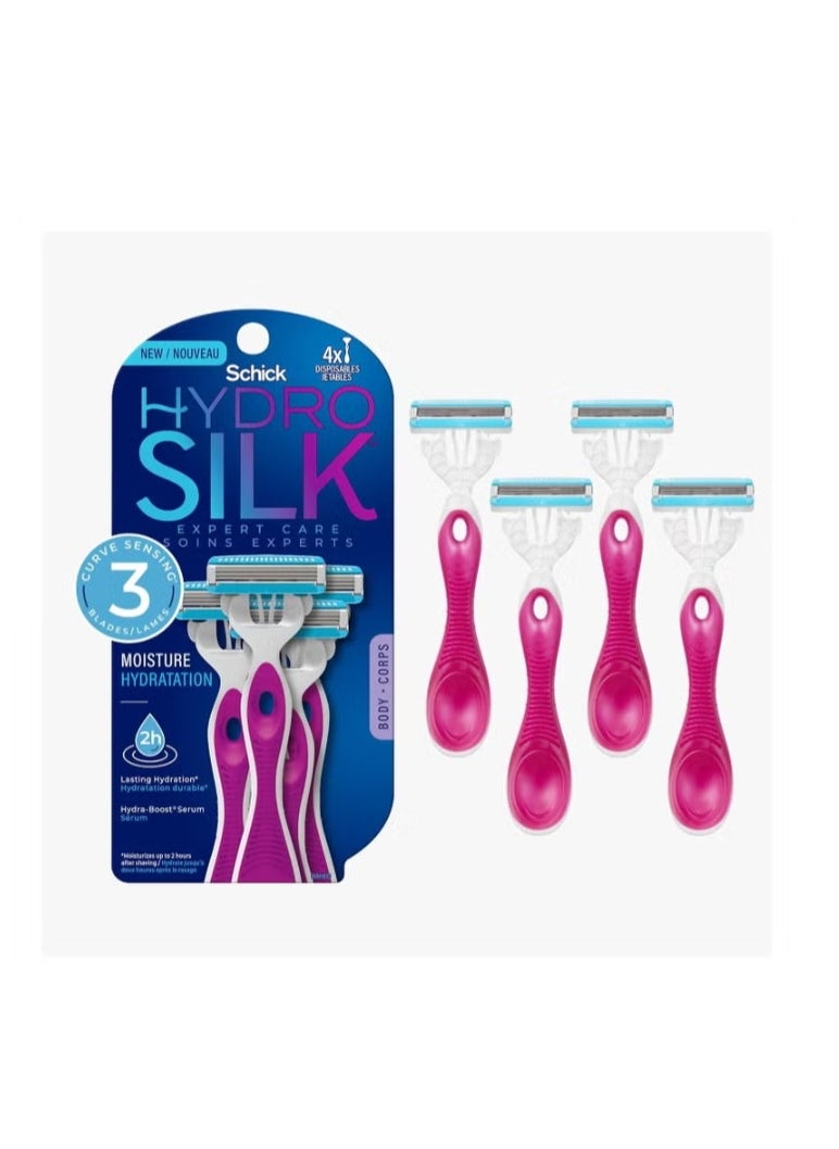 schick Hydro Silk Disposables 3-bladed 4ct​ 