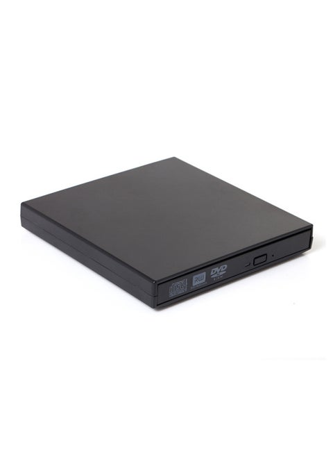 External Optical Drive Dvd Burner Mobile External Recorder Laptop Desktop Optical Drive Cross Border-Color:Black Dvd Burner