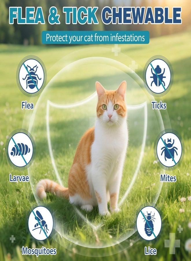 CPFK Chewable Flea Treatment for Cats Flea and Tick Prevention for Cats Chewables Fleas Chewables for Cat of All Breeds and Ages 400 Chewable Tablets - Image 3