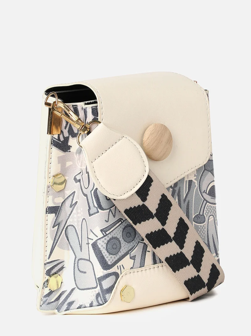 Haute Sauce Melanie Multicolor Cross Body Bag
