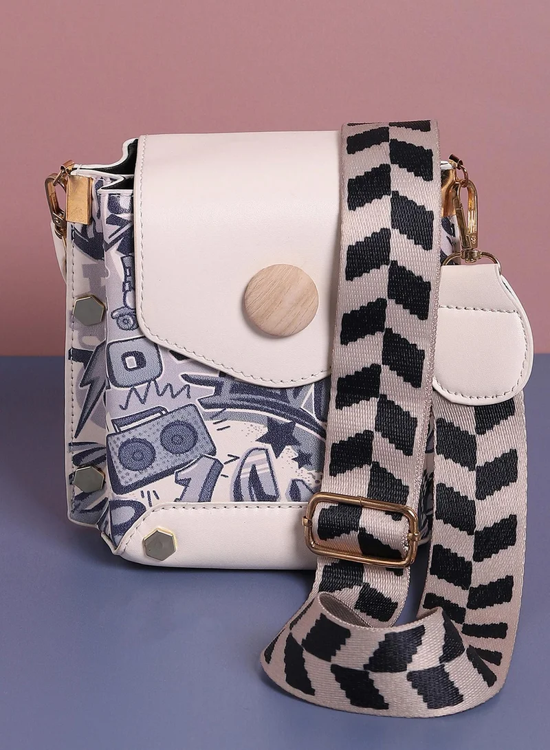 Haute Sauce Melanie Multicolor Cross Body Bag