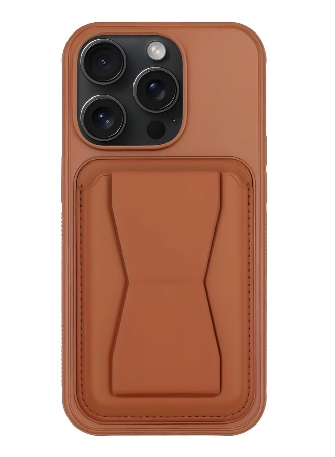 Mlbose iPhone 16 Pro Max Case Cover Shockproof Leather Back Card Storage & case built-in Stand PU leather for a stylish look Back Cover For iPhone 16 Pro Max 6.9-inch - Image 1