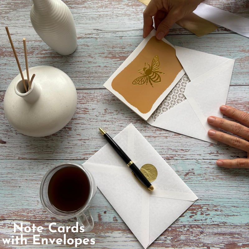 SETTINI Blank Note Cards,18 Pack All Occasion Assorted Greeting Cards, 9 Gold Foil Designs with Stickers and Envelopes 6" x 4" For Thank You, Birthday and All Occasion Cards - Image 5