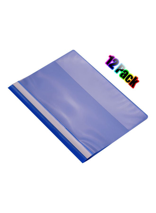 NIBEMINENT 12-Piece Clear Front Report Covers Blue  - Image 1