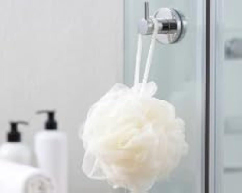 Dollar Luxury Mesh Shower Loofah High Density Generating Rich Foam Gentle Exfoliation with Hanging Loop for Family Housewares Import