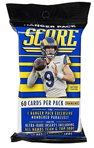 SCORE 2022 NFL Score Football Pack  60 Trading Cards Per Pack - Image 1