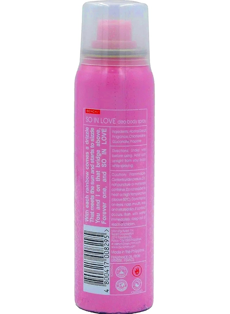BENCH SO IN LOVE deo body spray 100 ml - Image 2
