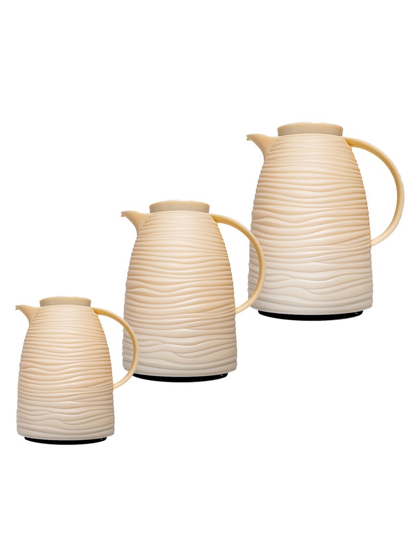 BASURRAH Thermos For Tea And Coffee From Basurrah, beige Color, 0.5L / 1L / 1.5L