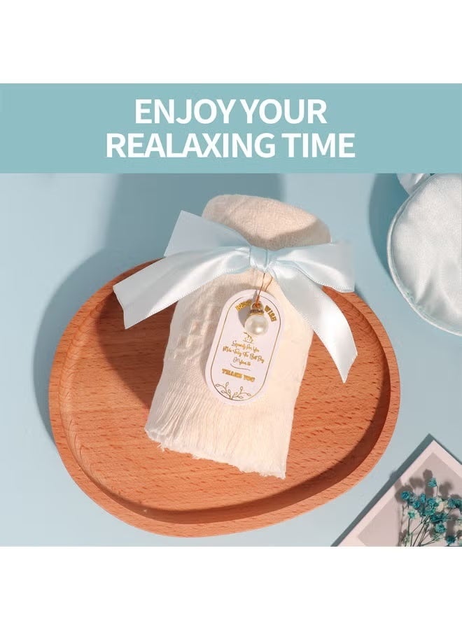 ARNOTEC طقم هدايا للنساء، سلة هدايا سبا مكونة من 10 قطع مع كوب، قنبلة استحمام، شمعة، جورب، قناع عين، صابون، منشفة وبطاقة تهنئة، صندوق هدايا للاسترخاء والعناية الذاتية لعيد الميلاد، الذكرى السنوية، الزوجة، الأم، أفضل صديق (أزرق) - Image 2