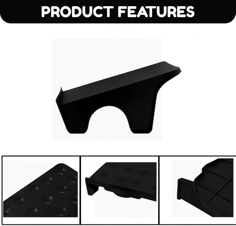 NYALKARAN Plastic Shoe Organizer Stand Space Saver Shoe Storage Rack Double Layer Free Standing Shoe Slipper Stacker (Black, Set of 4) - Image 4