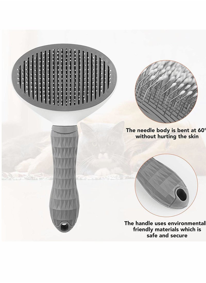 KASTWAVE - Cat Brush Dog Brush Self Cleaning Brush Cat Brush Dog Brush for Shedding and Grooming with Long or Short Hair, Self-Cleaning Brush Can Clean the Hair Left by Pets on Your Body - Image 1