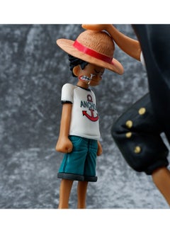 Furtey Anime One Piece Figure Shanks Touching Luffy Figure Anime Model Ornament Super Collectible Model Statue Anime Figure Toy 18CM  - Image 2