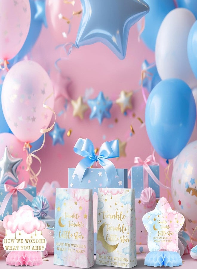 Celee 8 Pack Twinkle Twinkle Little Star Party Honeycomb Centerpieces for Kids' Starry Birthday Decorations and Baby Shower Supplies - Cute Star Table Toppers for Twinkle Twinkle Little Star Theme Party - Image 5