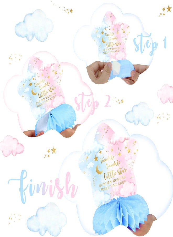 Celee 8 Pack Twinkle Twinkle Little Star Party Honeycomb Centerpieces for Kids' Starry Birthday Decorations and Baby Shower Supplies - Cute Star Table Toppers for Twinkle Twinkle Little Star Theme Party - Image 4