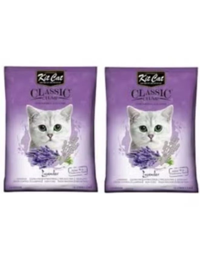 Kit Cat Classic Clump Lavender Cat 10L 2PES