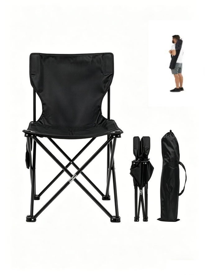 Bukela Portable Folding Beach Chair Multi-Purpose Camping Chair for Adult, Lightweight Patio Lawn Quad Chair for Outdoor Travel Picnic Hiking Supports110kgs Load With Carry Bag - Image 1