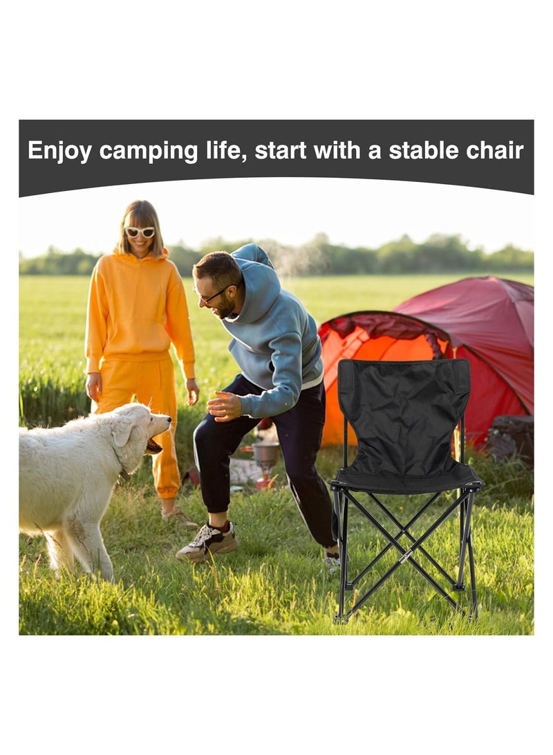 Bukela Portable Folding Beach Chair Multi-Purpose Camping Chair for Adult, Lightweight Patio Lawn Quad Chair for Outdoor Travel Picnic Hiking Supports110kgs Load With Carry Bag - Image 4