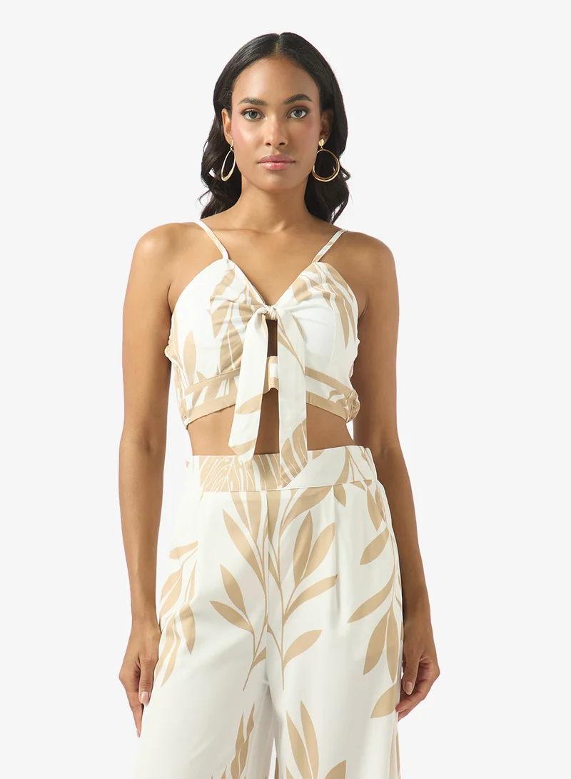Soleira  Monochrome Print Top & Pant Set for Women | Best Price UAE