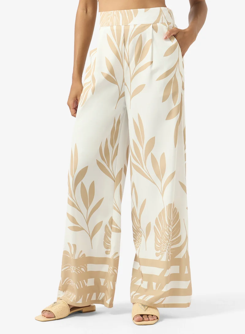 Soleira  Monochrome Print Top & Pant Set for Women | Best Price UAE