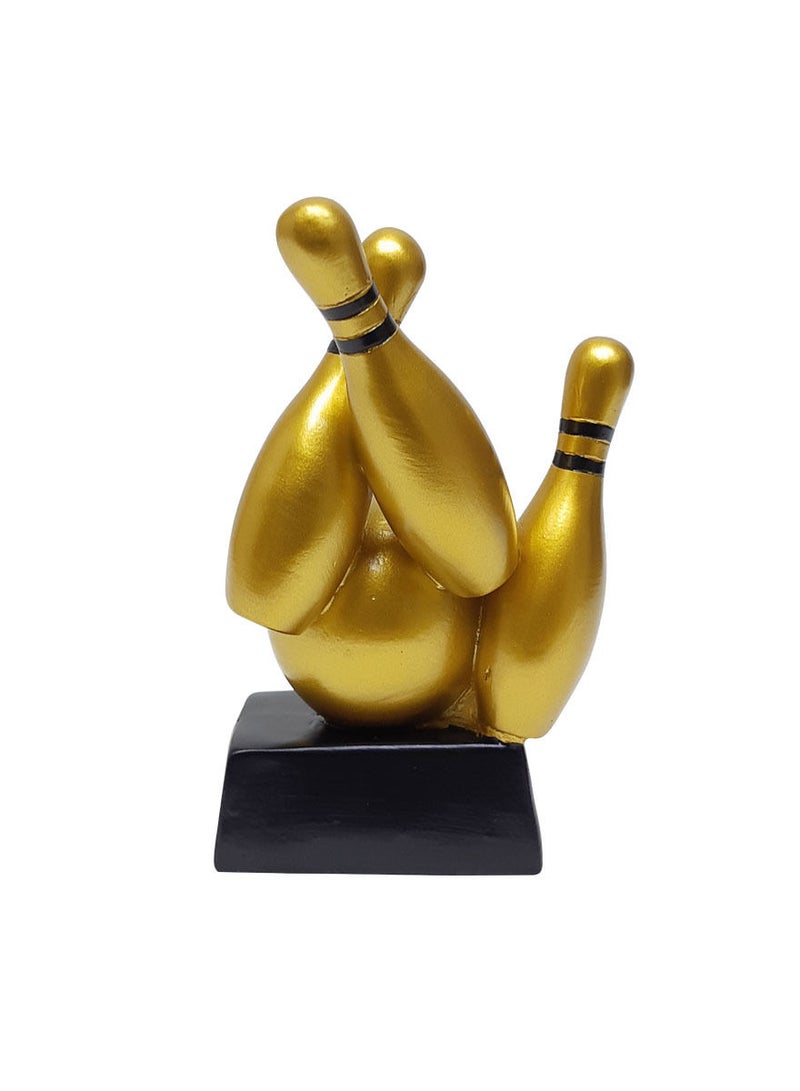 سبال الكأس مع زخرفة الطلاء الكهربائي الراتنج - Image 2