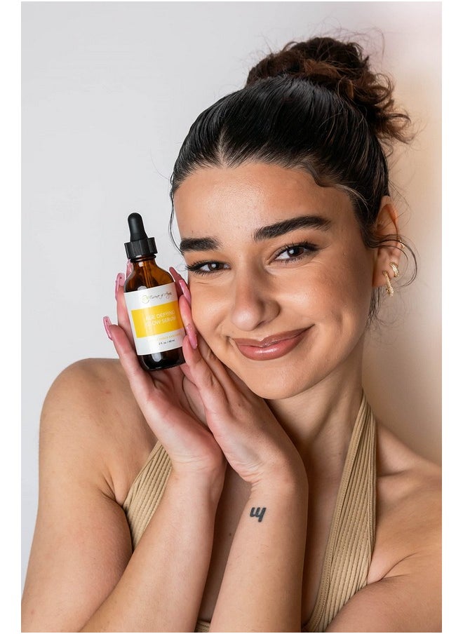 Essence Of Argan Glow Face Serum Vitamin C With Alpha Arbutin Matrixyl & Oat Protein For A Firmer Radiant Skin Face Brightening (2 Fl Oz/60 Ml)  - Image 2