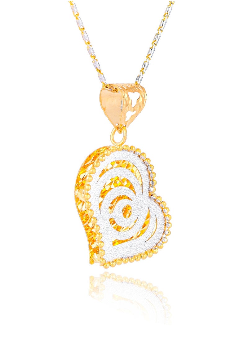 BAFLEH JEWELLERY - Gilded 22kt Gold Heart Pendant - Image 1