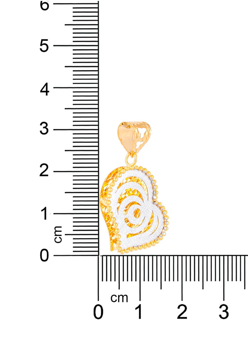 BAFLEH JEWELLERY - Gilded 22kt Gold Heart Pendant - Image 1