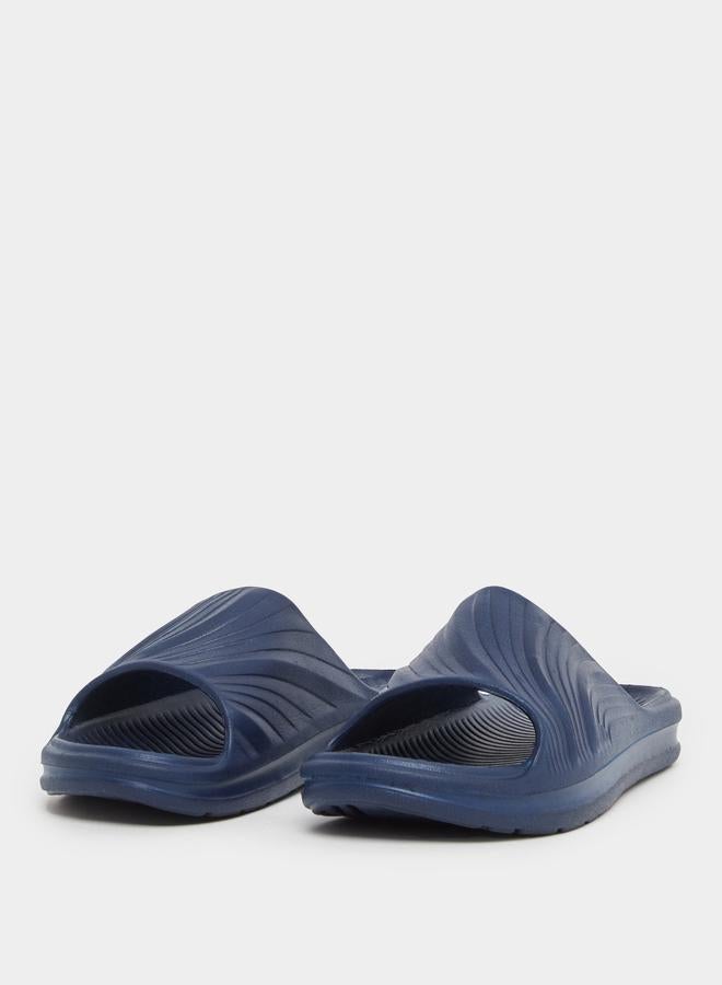 Styli Styli Abstract Textured Open Toe Slip-On Slides  - Image 2