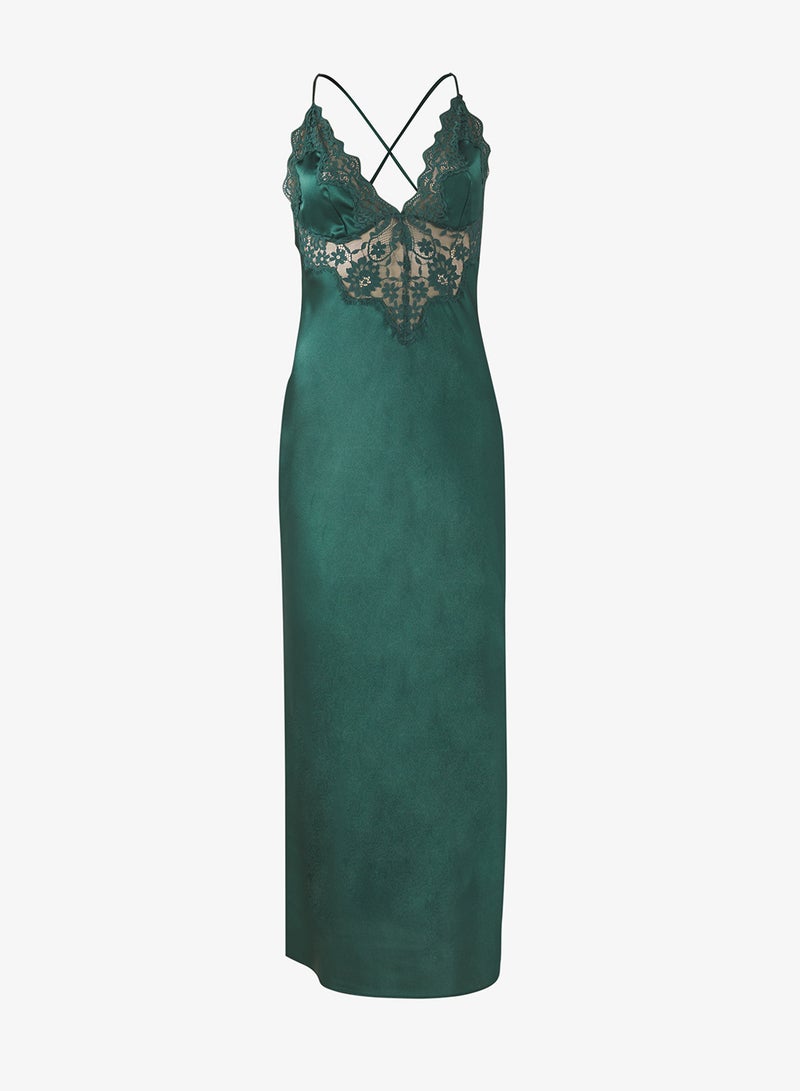 hunkemoller Satin lace detailed dress - Image 1