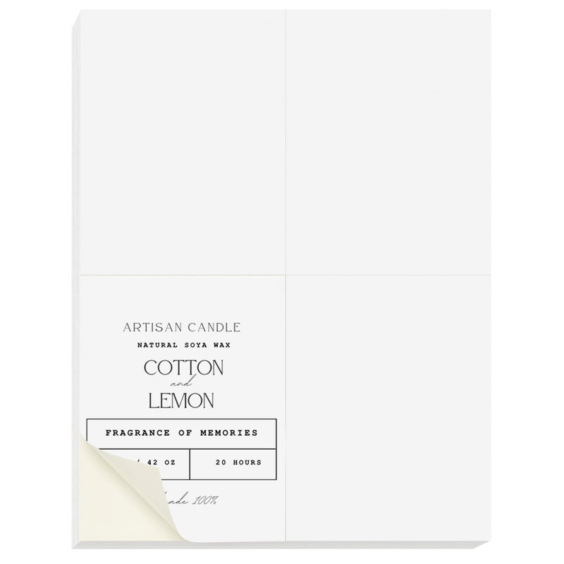 NextDayLabels â€“ 4-1/4" x 5-1/2" Rectangular Sticker Labels for Printer - White Laser/Inkjet Printer Labels Return Address Labels Shipping Label Stickers (100 Sheets, 4 Per Sheet, 400 Labels) - Image 3
