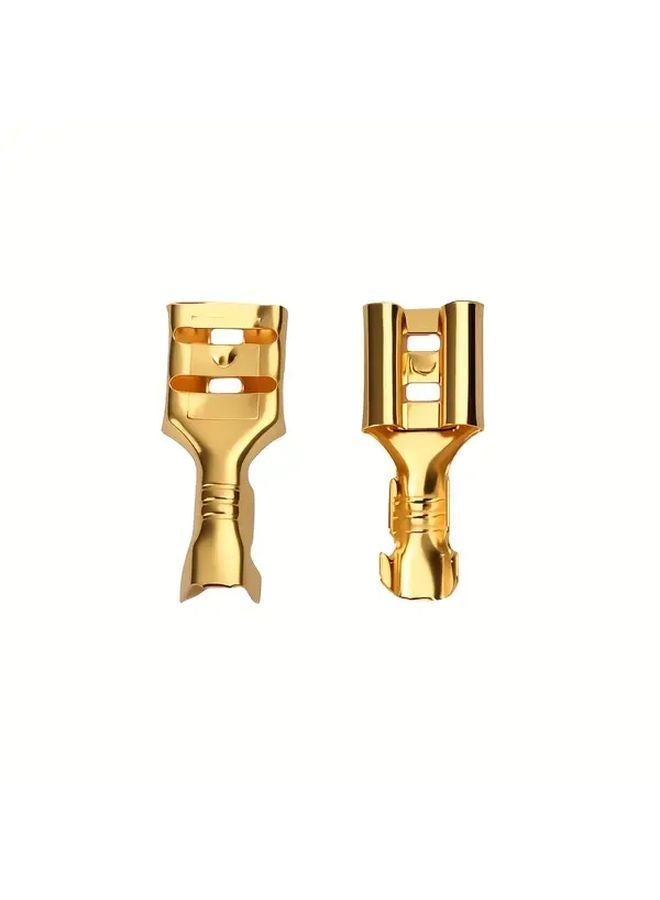 150 قطعة من موصلات النهاية الأنثوية النحاسية غير المعزولة مقاس 6.3 مم، مع مشبك برغي للكم - Image 5