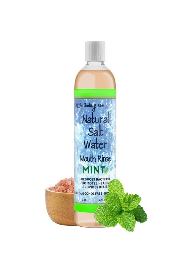 دايل أودري غسول فم طبيعي بماء ملح الهيمالايا الوردي | بنكهة النعناع العضوي | خالٍ من الفلورايد | ينعش النفس | خالٍ من الكحول ولم يُختبر على الحيوانات | غسول فم ومنظف للأسنان وللثة صحية | غير معدل وراثيًا - 16 أونصة سائلة - Image 1