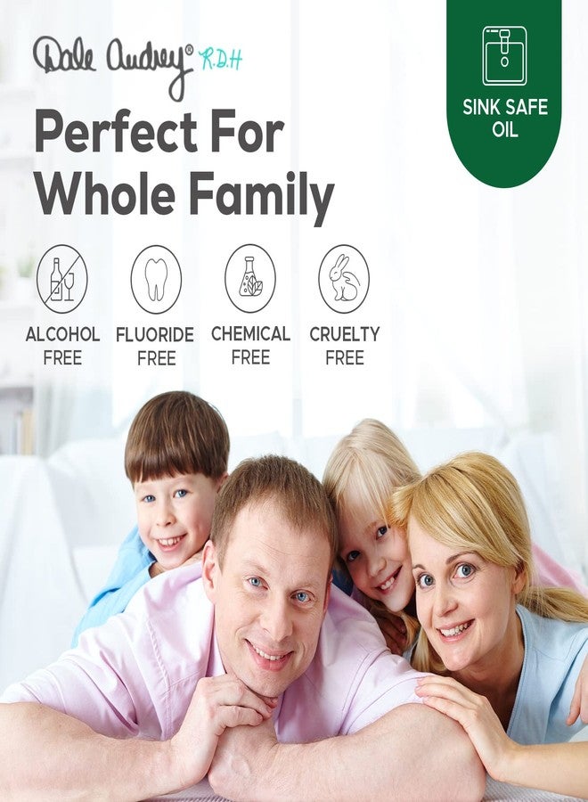 دايل أودري غسول فم طبيعي بماء ملح الهيمالايا الوردي | بنكهة النعناع العضوي | خالٍ من الفلورايد | ينعش النفس | خالٍ من الكحول ولم يُختبر على الحيوانات | غسول فم ومنظف للأسنان وللثة صحية | غير معدل وراثيًا - 16 أونصة سائلة - Image 3