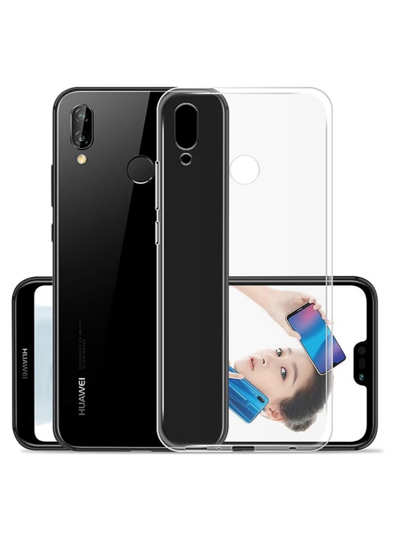 Huawei Nova 3E Case, Smooth Silicone Back Case Cover for Huawei Nova 3E / Huawei P20 Lite, Clear  - Image 1