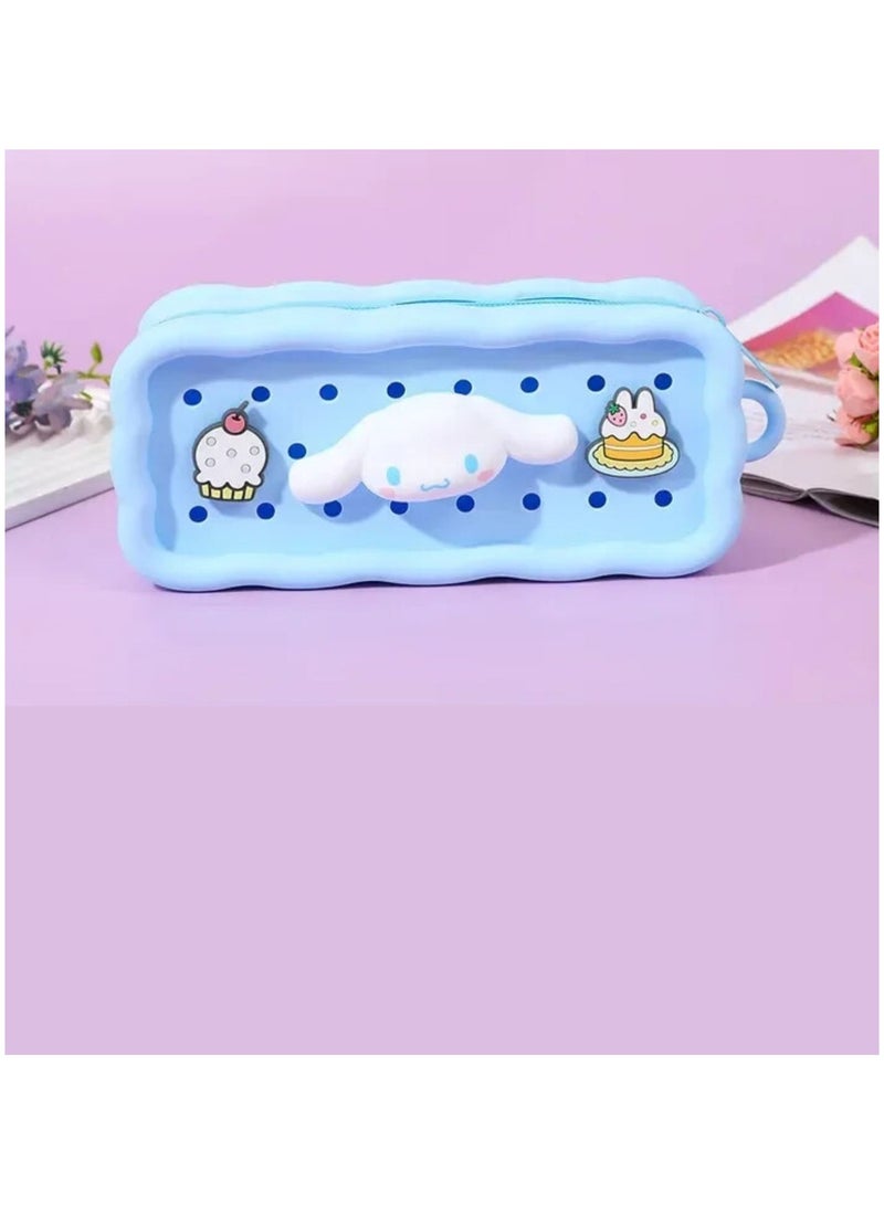 Sanrio Sanrio Cinnamaroll student big capacity pencil bag silicone pen bag school supplies gift - Image 2
