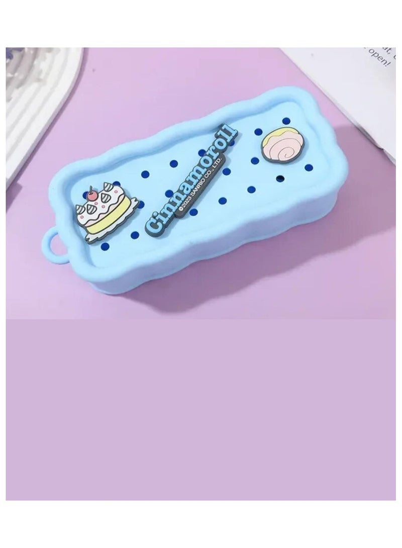 Sanrio Sanrio Cinnamaroll student big capacity pencil bag silicone pen bag school supplies gift - Image 3