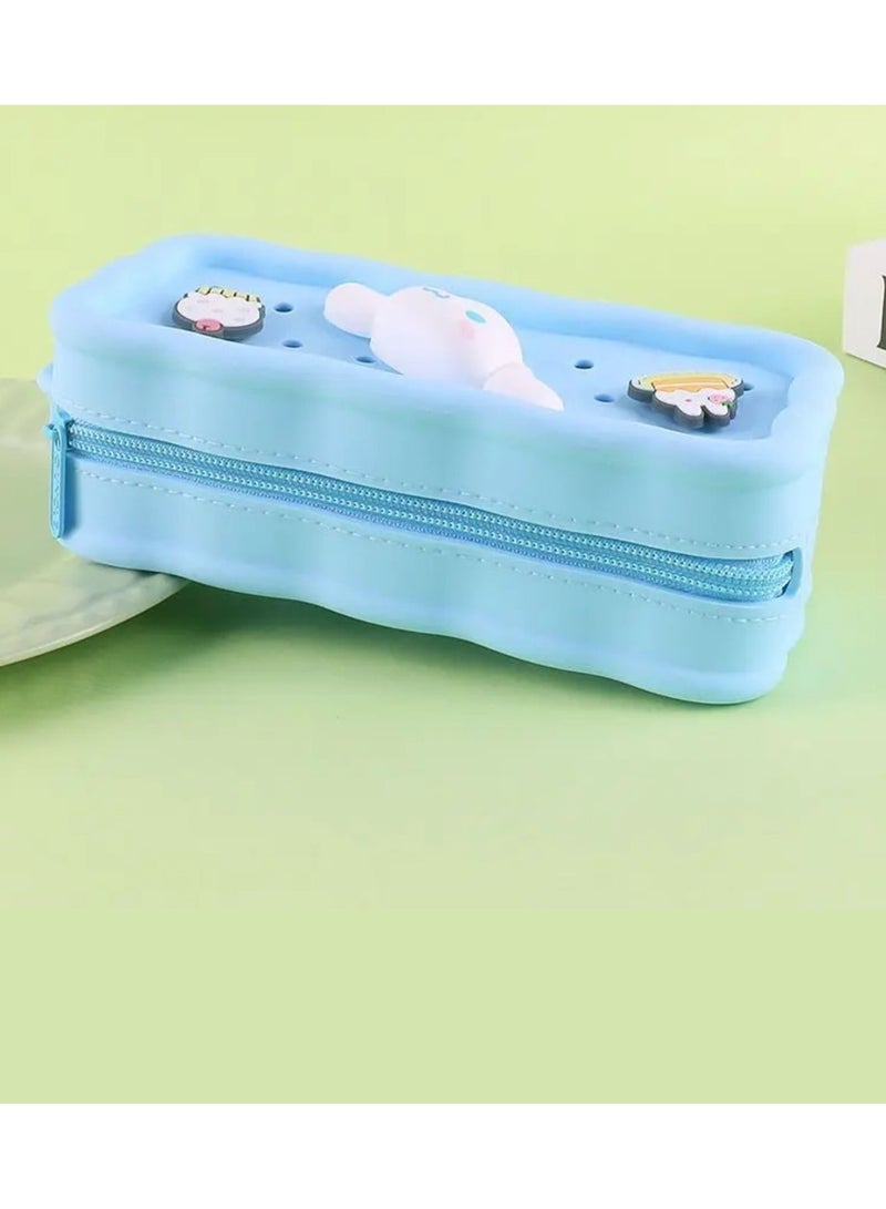 Sanrio Sanrio Cinnamaroll student big capacity pencil bag silicone pen bag school supplies gift - Image 4